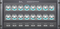 Classic Stepsequencer VST plugin Midistepper with Ratchet by WOK - official page