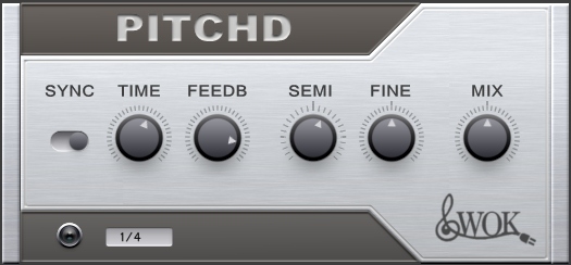 WOK free VST plugin PITCHD delay with pitch shifter