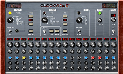 Clockwork VSTWOK Clockwork Vintage Stepsequencer VST stepsequencer plugin